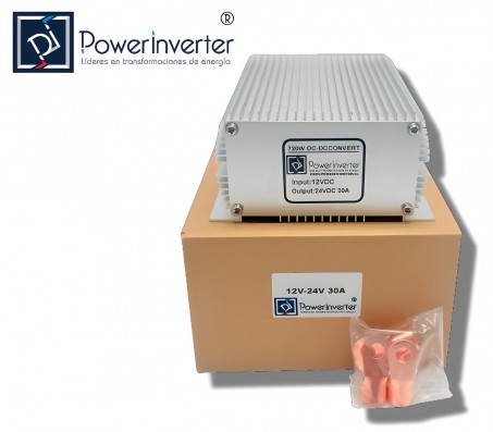 CONVERTOR DC/DC- ELEVADOR DE VOLTAJE 12V A 24VDC 720W (30A) BOOST CONVERTER
